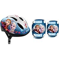 Stamp Sas Combo Frozen II (Helm + Elbow &amp- Knee Pads)- Girls- Blue- 50-56 cm
